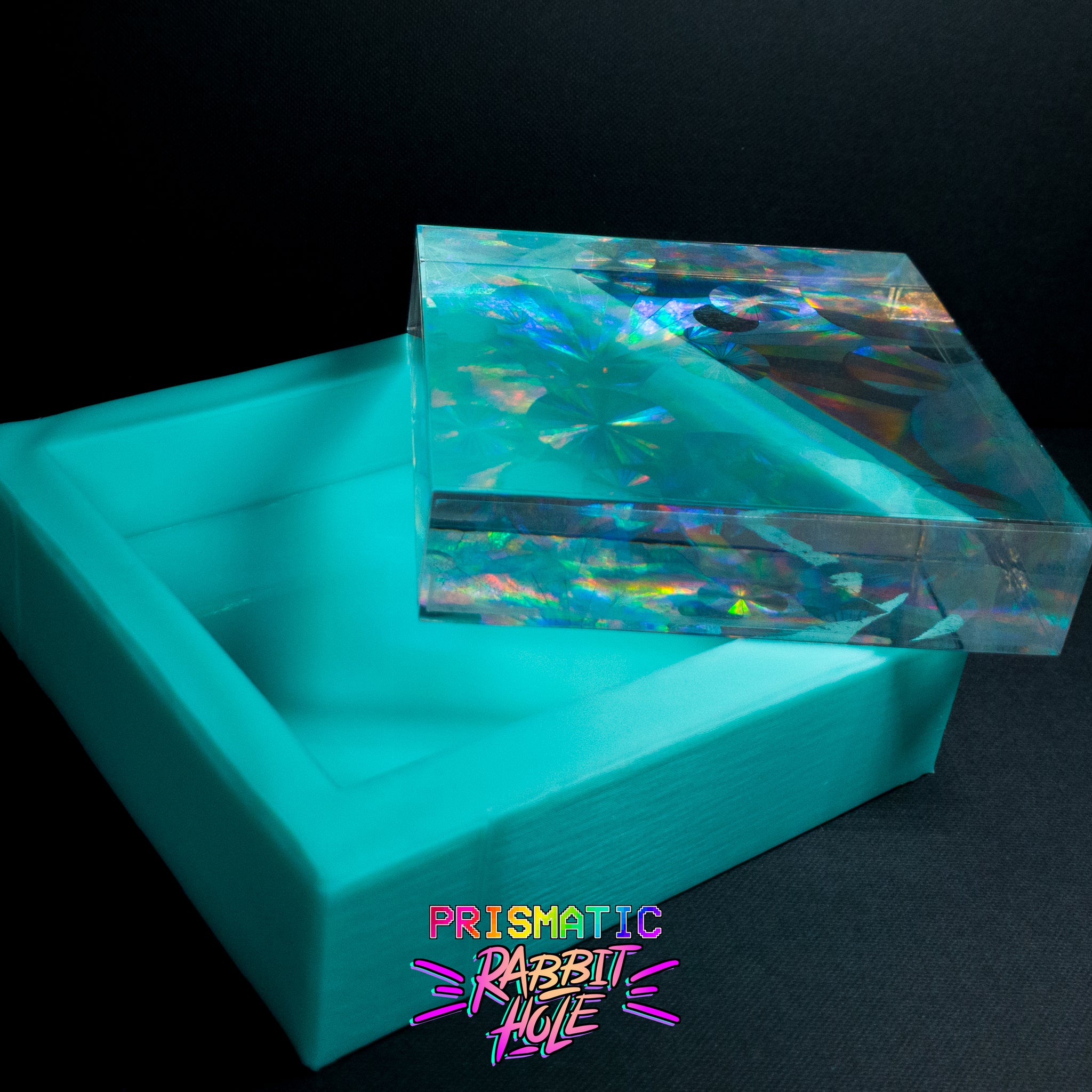 4 Holographic 'Starburst' Faceted Edge Coaster Mold – Prismatic Rabbit Hole