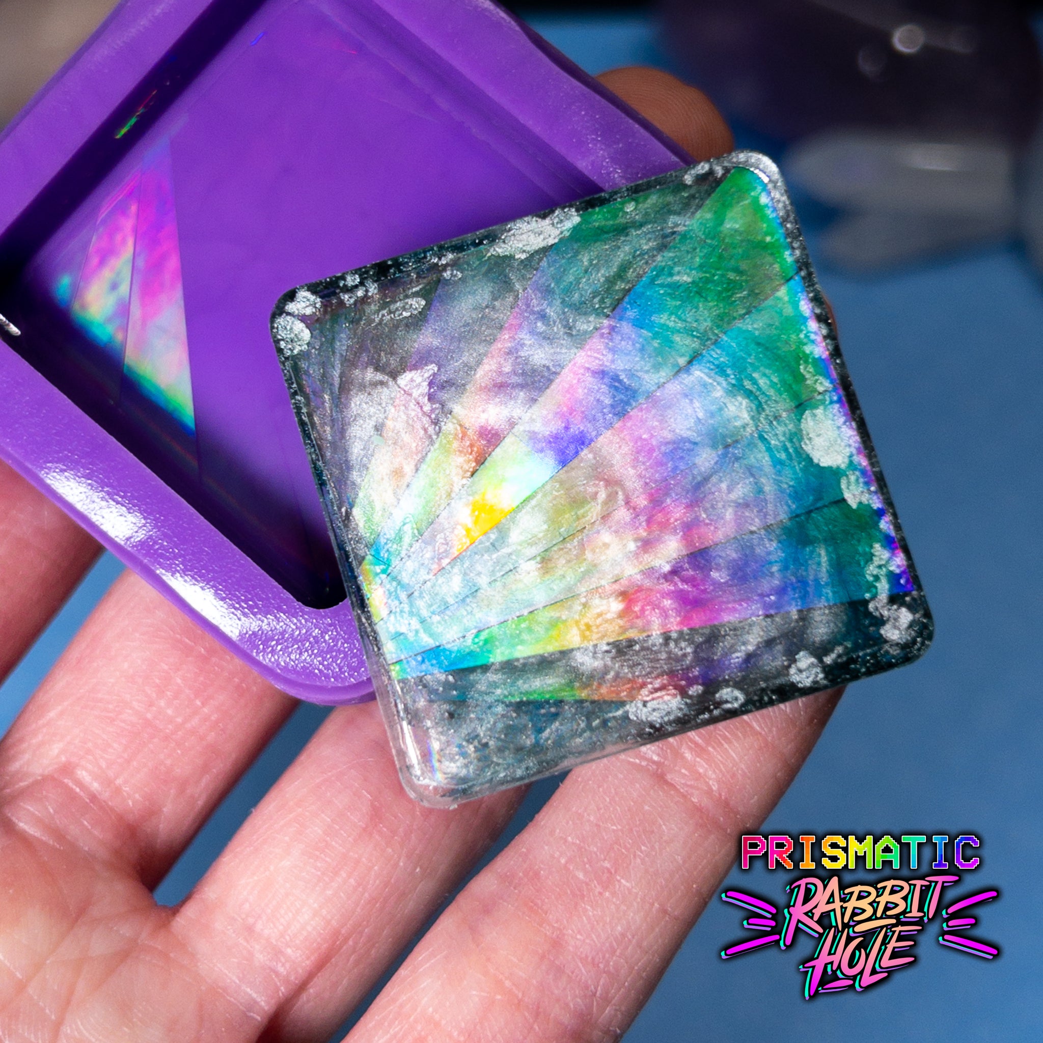 3.6 Holographic Starburst Coaster Mold – Prismatic Rabbit Hole